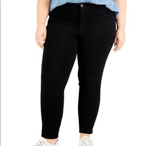 Style & Co RED Size 16 Plus Size Curvy Skinny Jeans